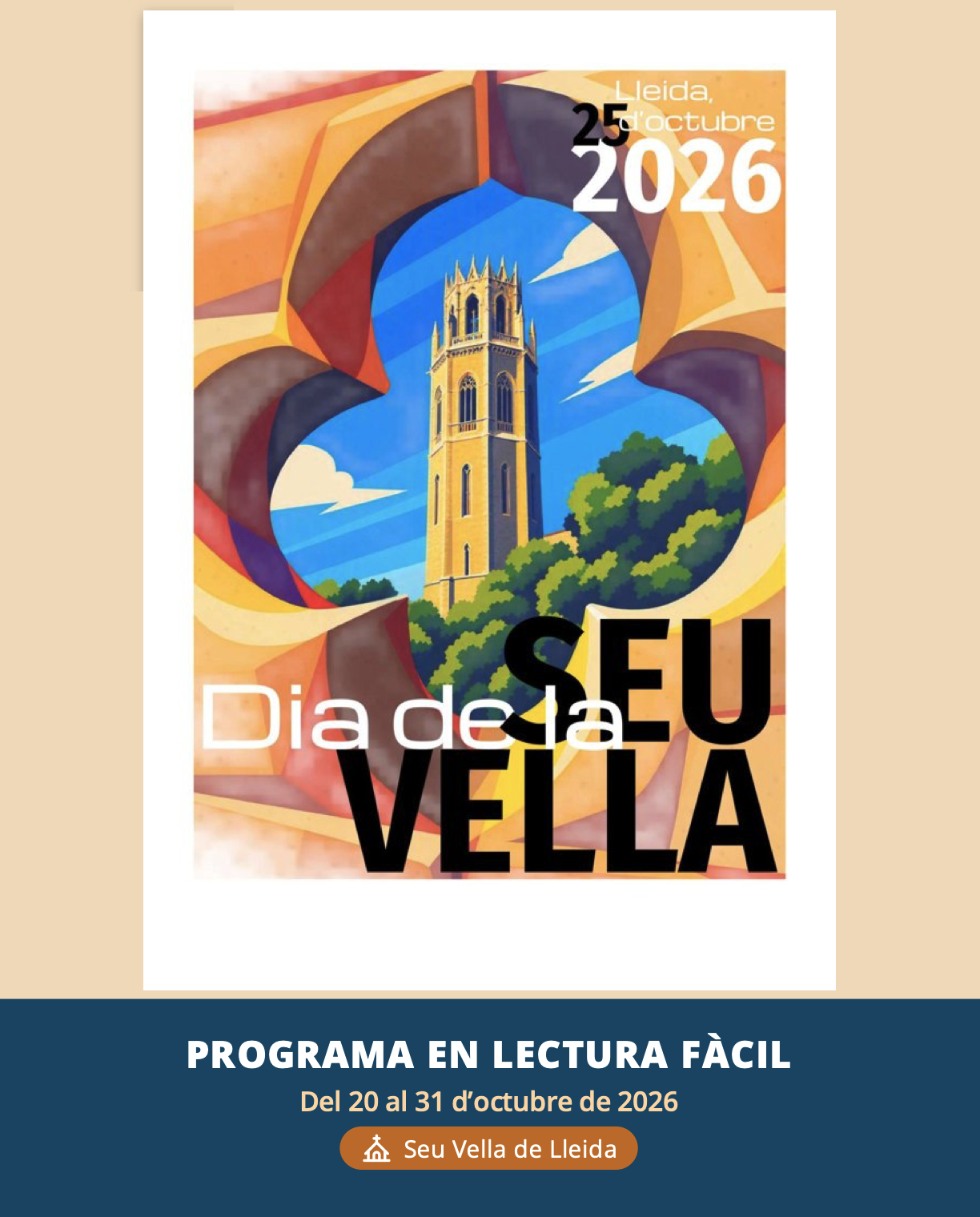 Dia Seu Vella 2026 - Programa en lectura fàcil